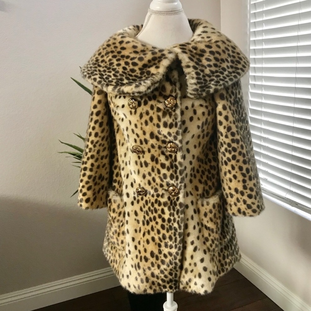 Juicy Couture Faux Fur leopard coat🤩